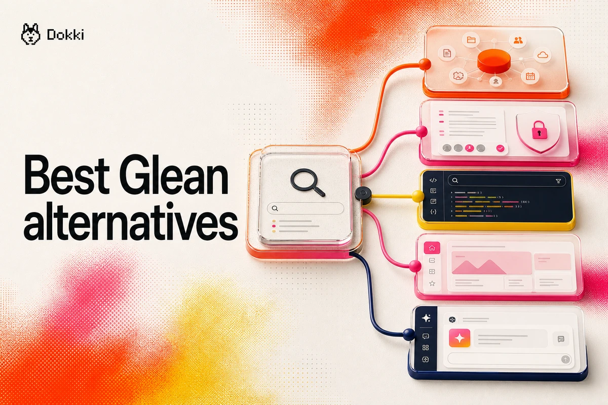 Glean search platform branching into ecosystem search, governed knowledge, developer search, digital experience, and AI workspace alternatives