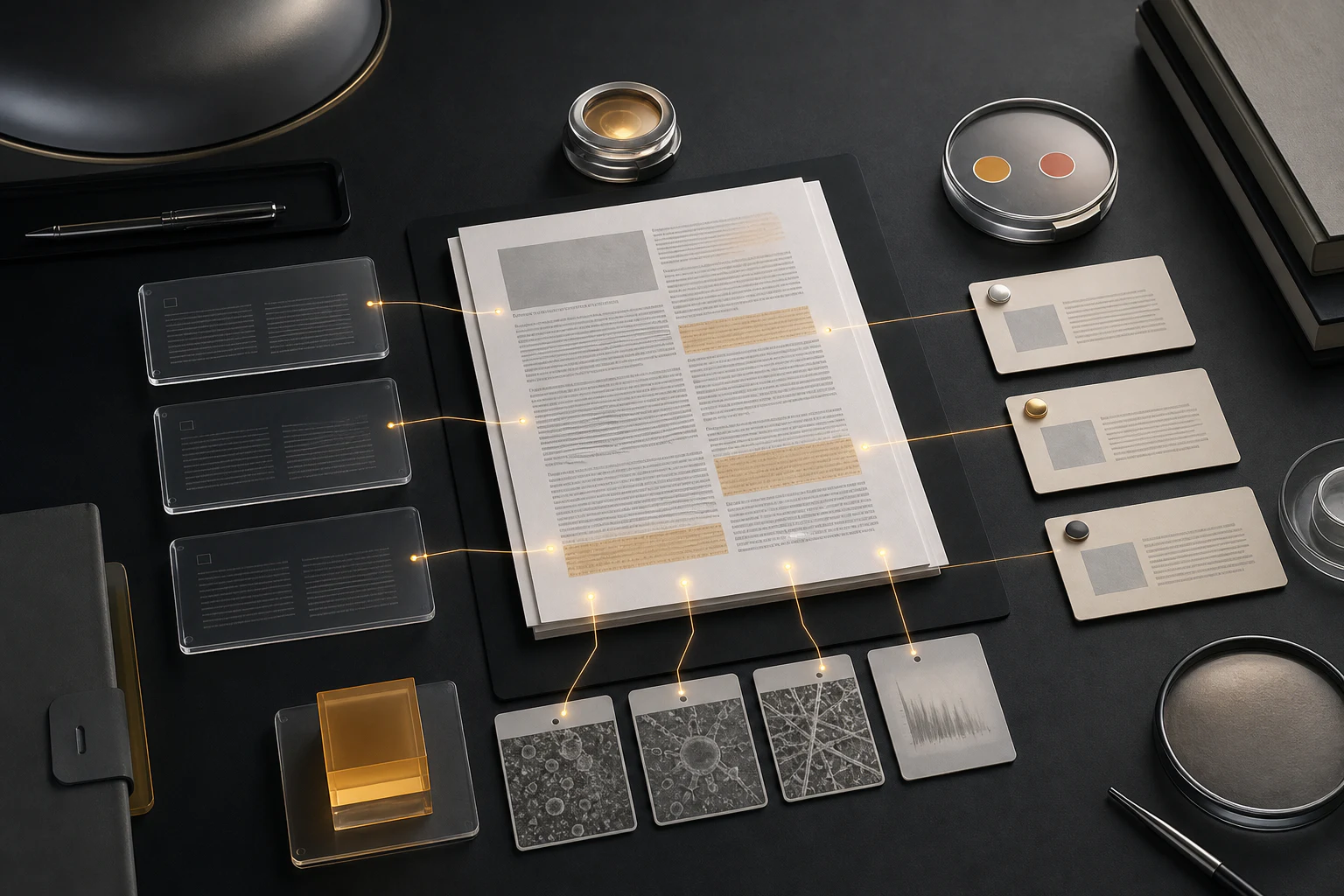 Source-preserving research paper record linking metadata, versions, and evidence to exact passages